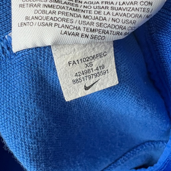 Nike Jacket Men XS Blue Full Zip Nadal 2011 US Open Vamos Rafa Ace Tennis Active - Picture 11 of 12